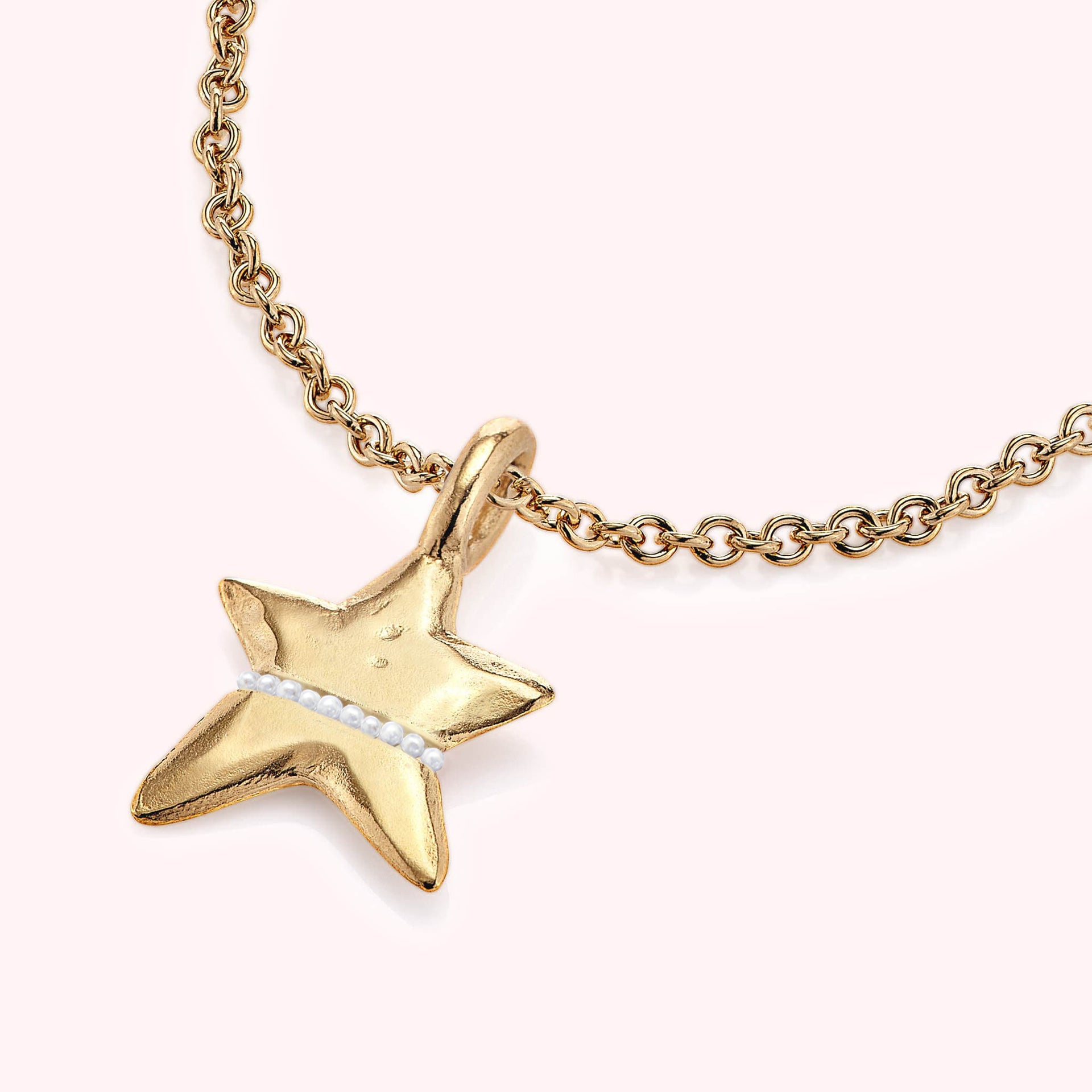 Pearl Mini Lucky Star Necklace