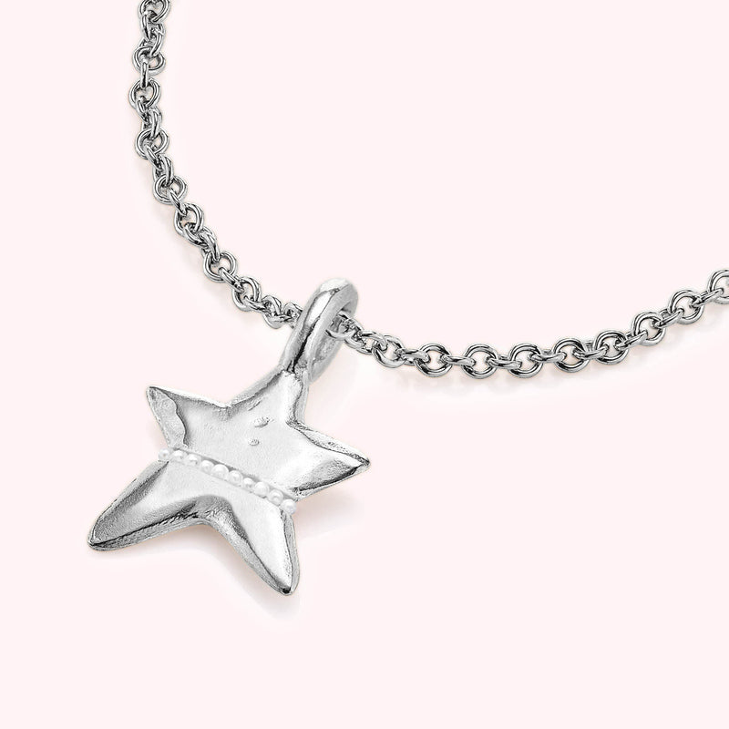 The Pearl Mini Lucky Star Necklace - Thousand Fibres