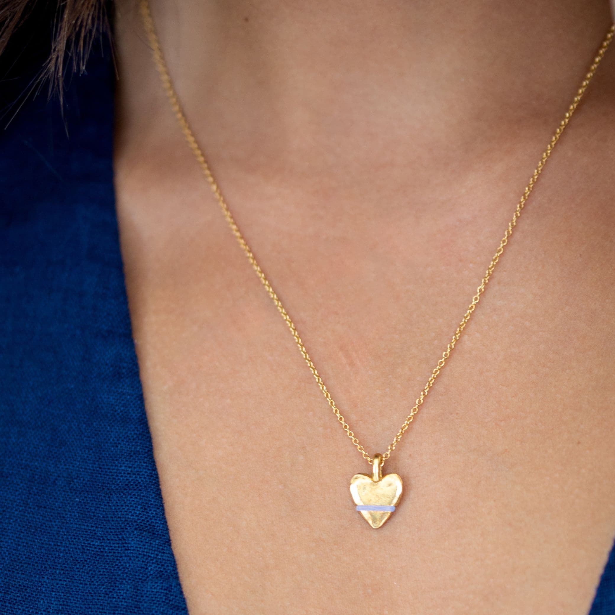 The Tiny Talisman Heart-Full Necklace - Thousand Fibres