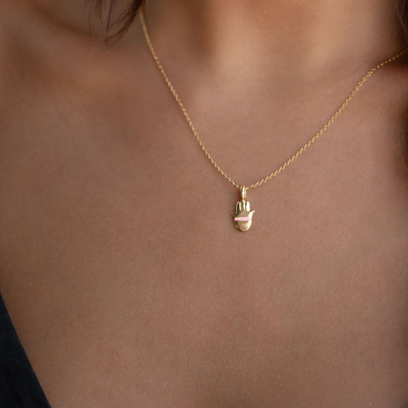 The Tiny Talisman Hamsa Necklace