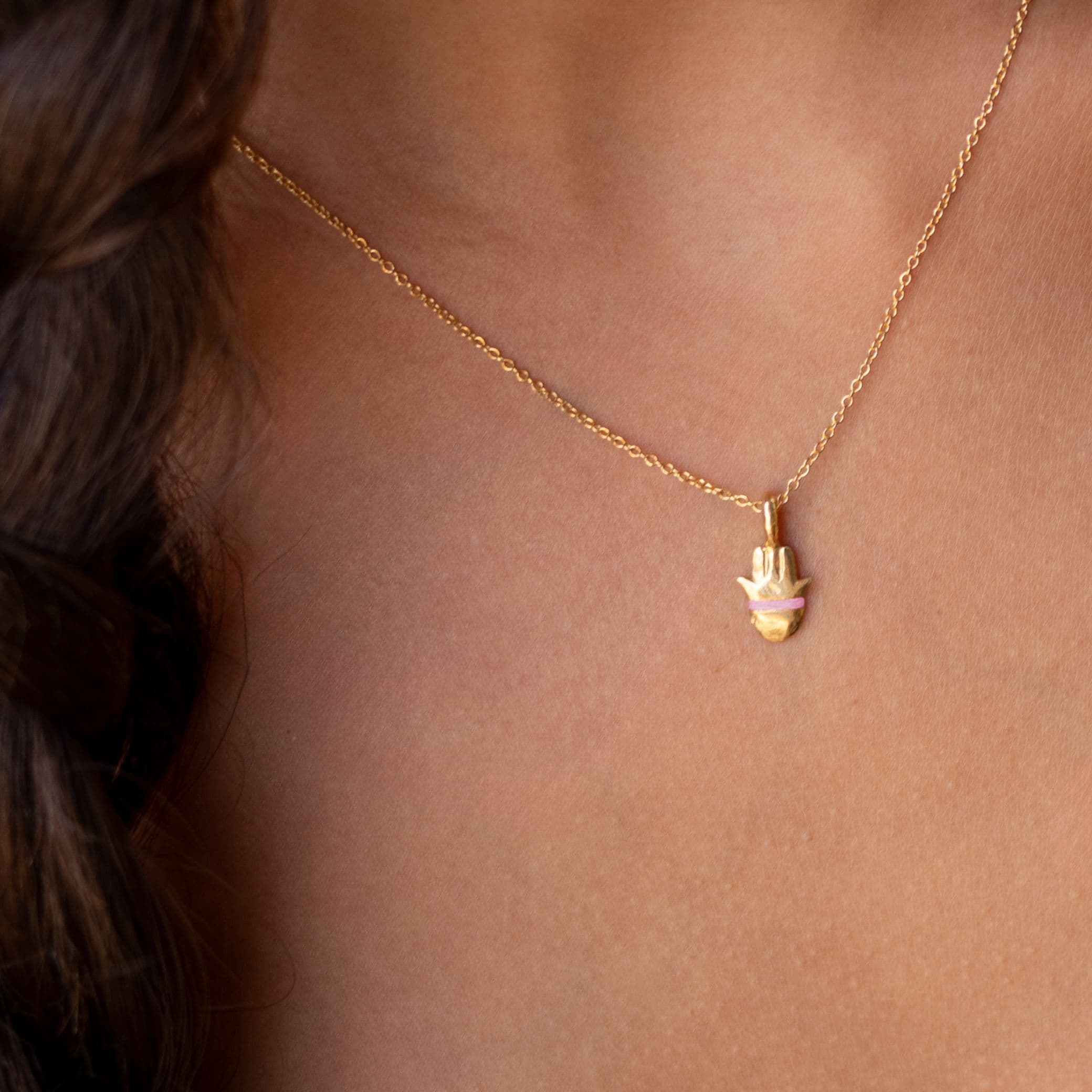 The Tiny Talisman Hamsa Necklace