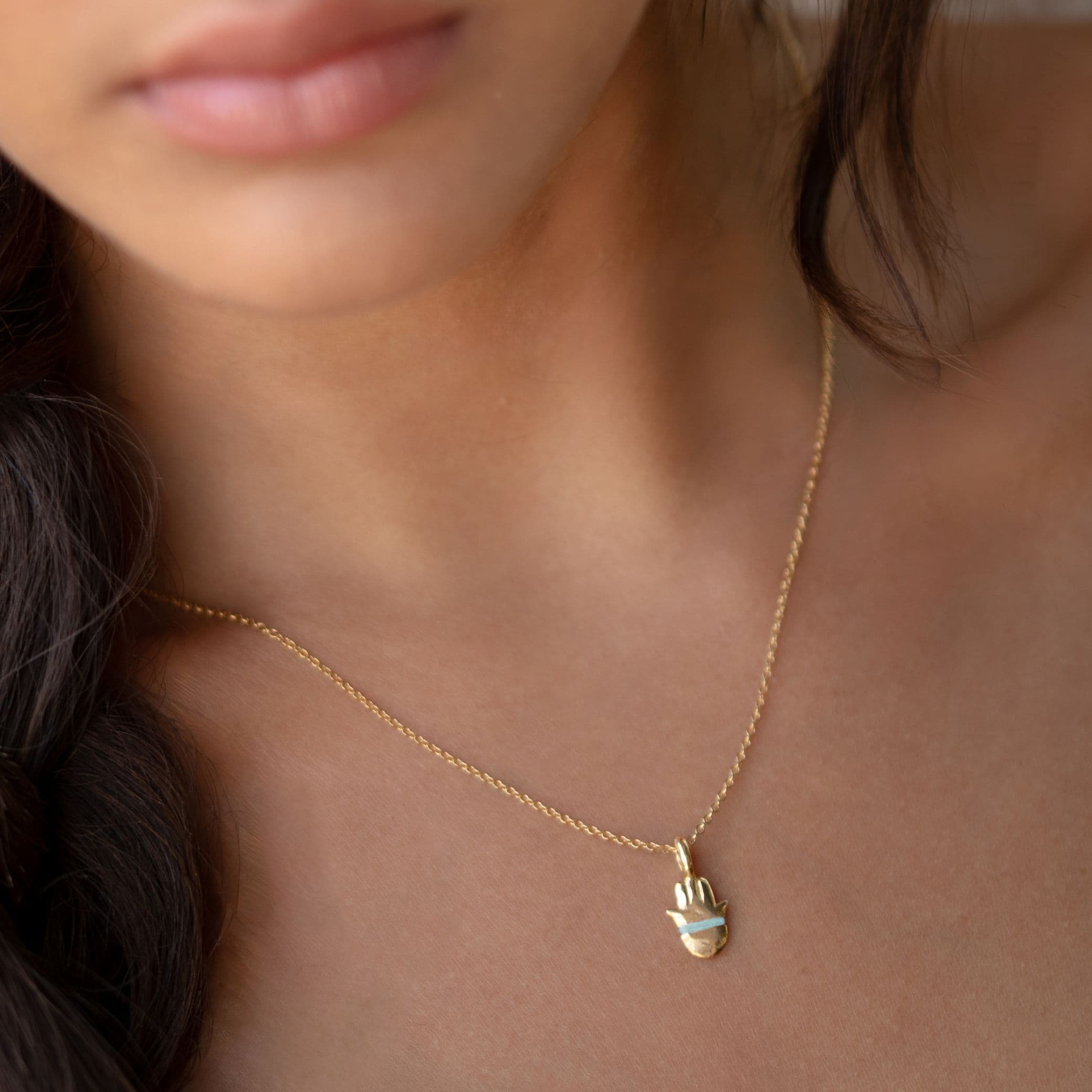 The Tiny Talisman Hamsa Necklace