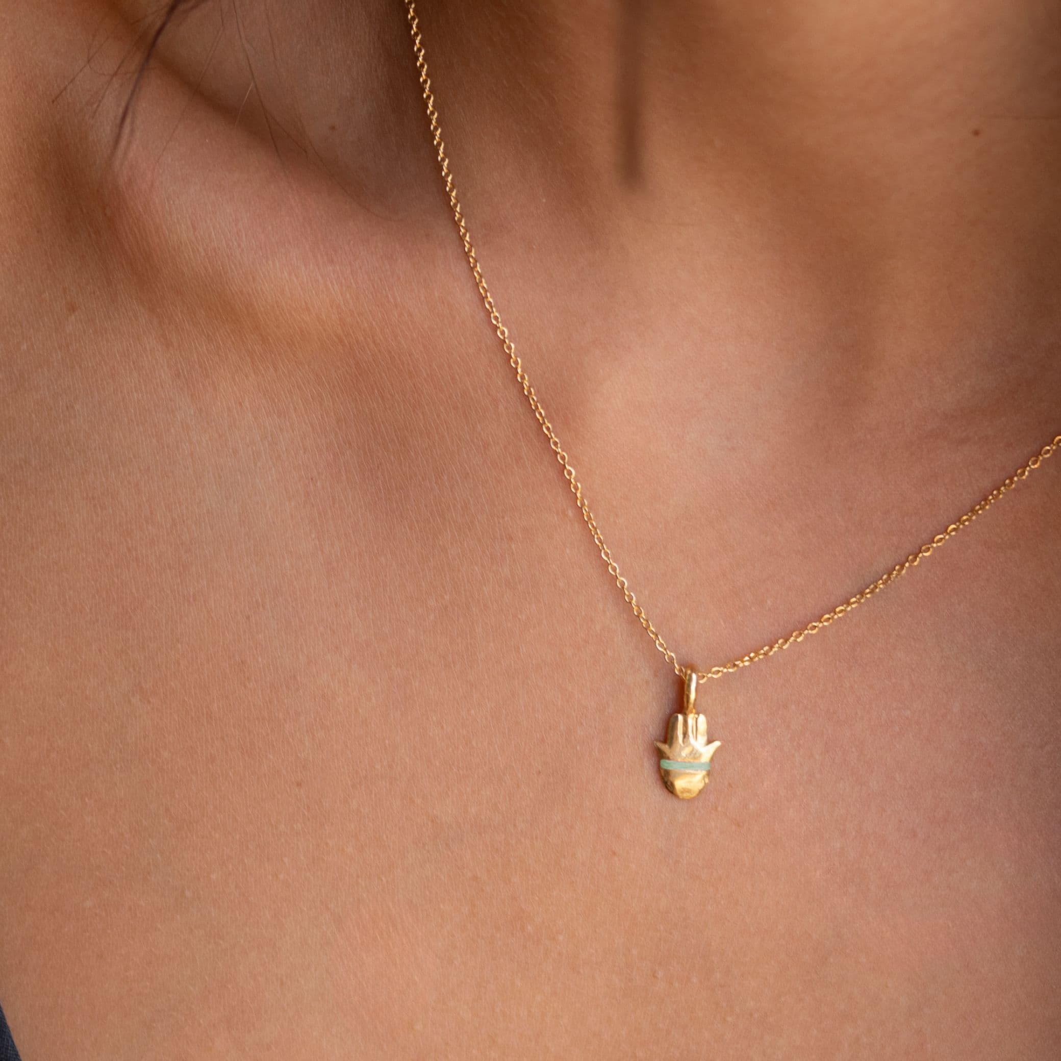 The Tiny Talisman Hamsa Necklace