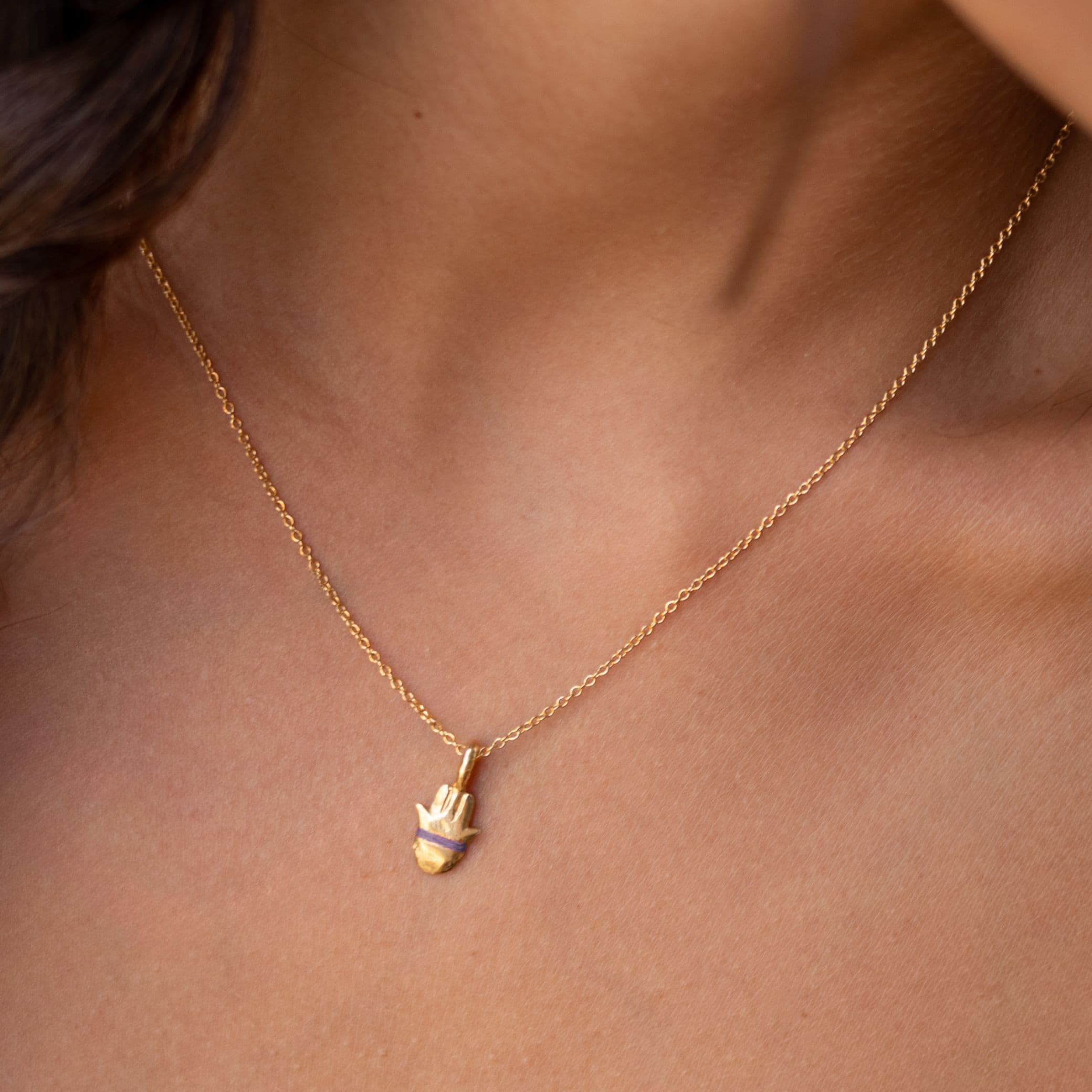 The Tiny Talisman Hamsa Necklace