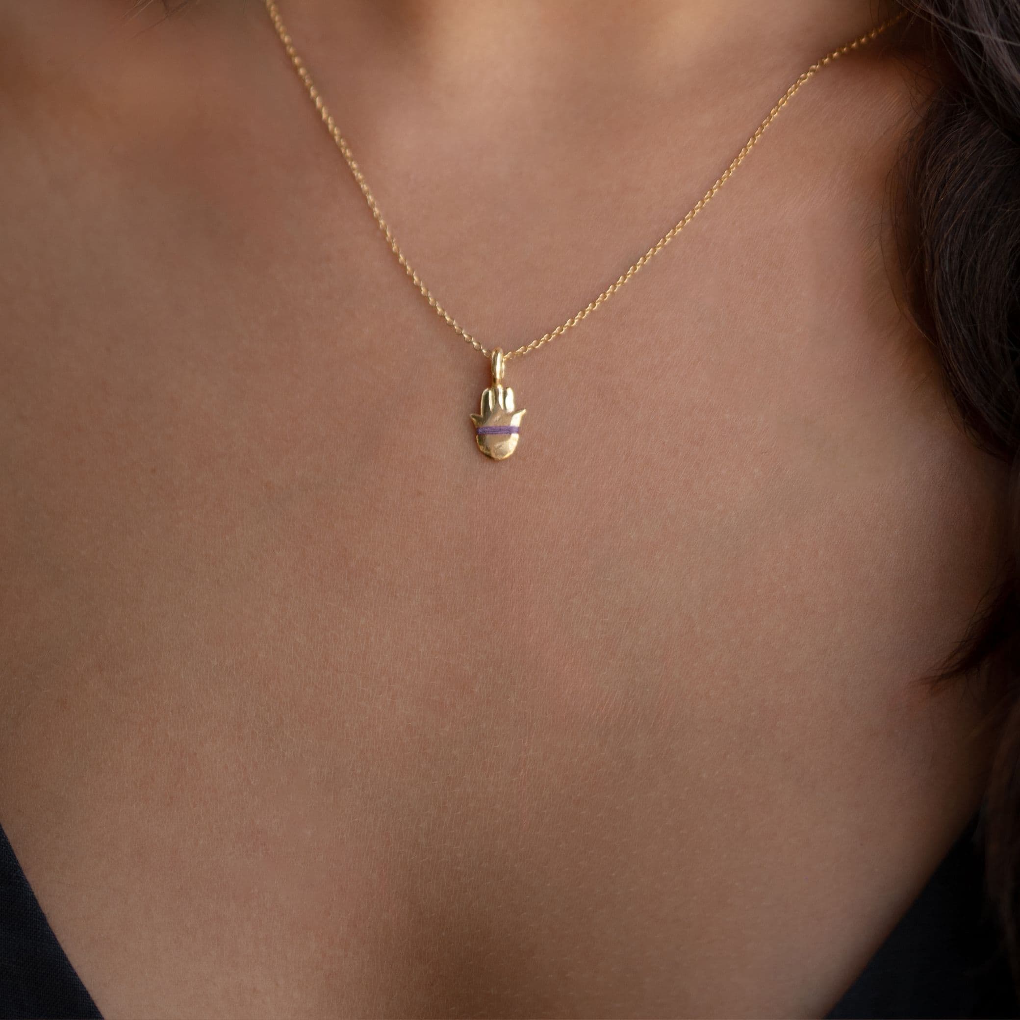 The Tiny Talisman Hamsa Necklace