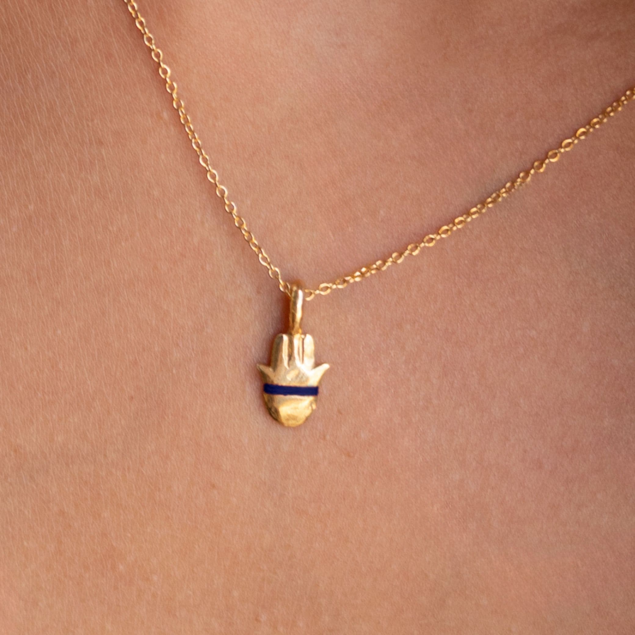 The Tiny Talisman Hamsa Necklace