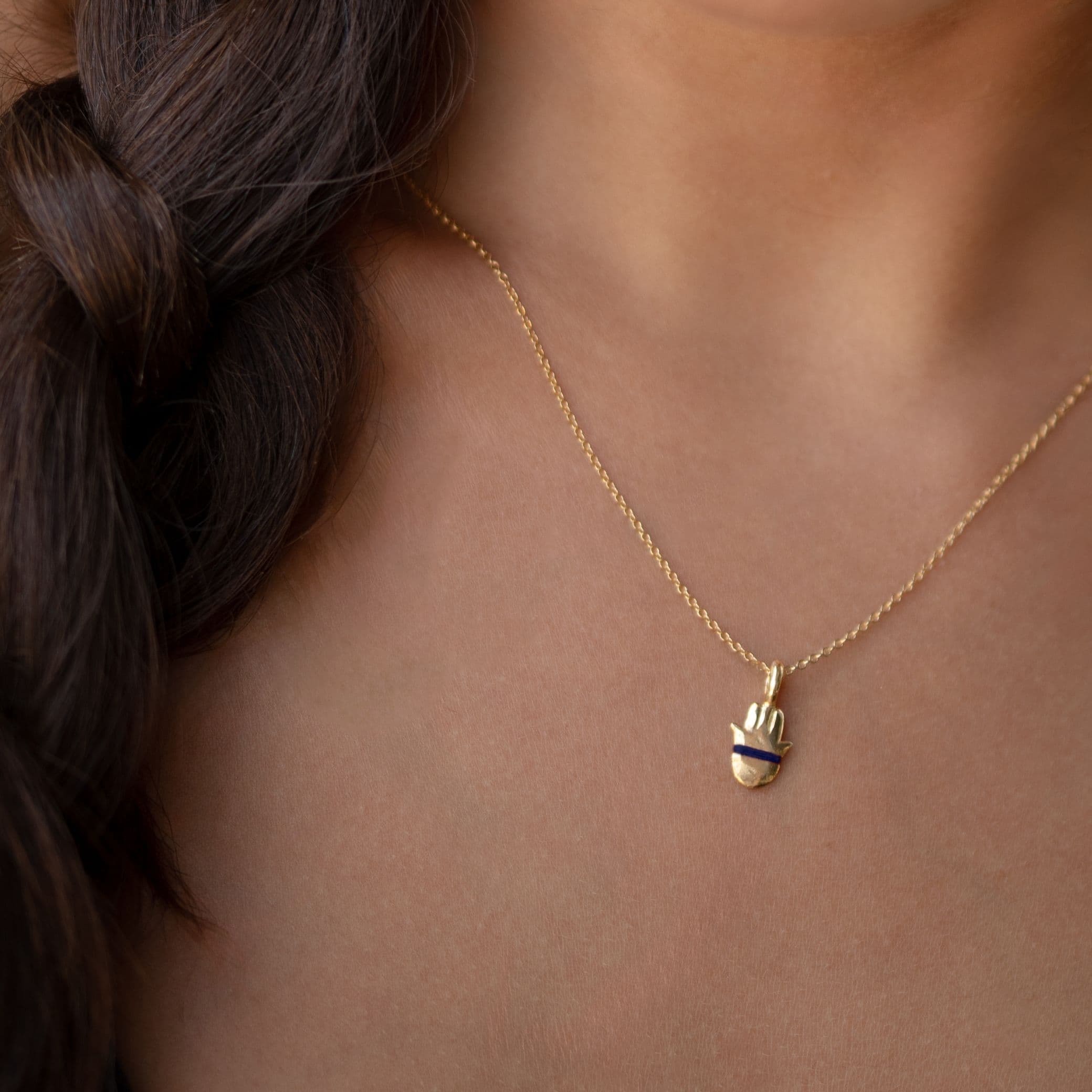 The Tiny Talisman Hamsa Necklace