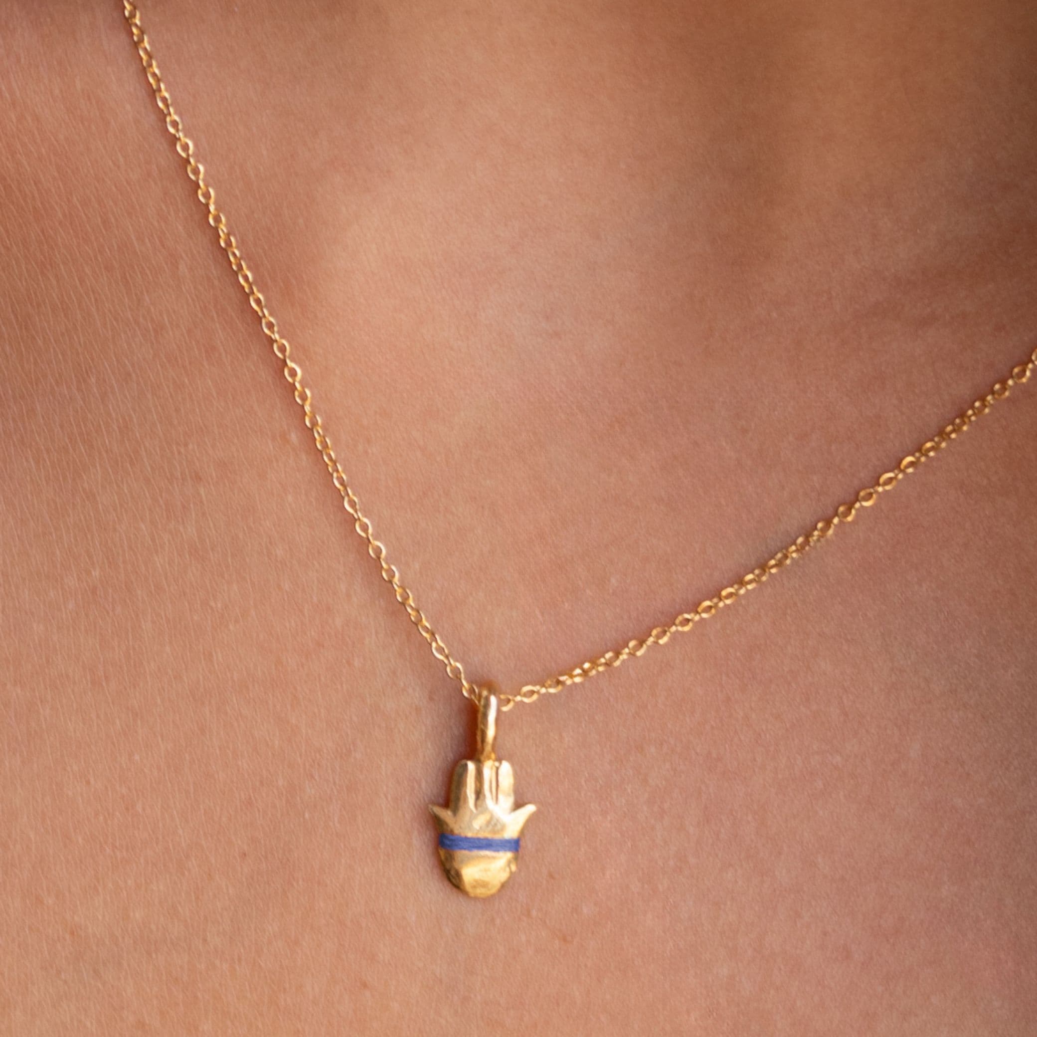 The Tiny Talisman Hamsa Necklace