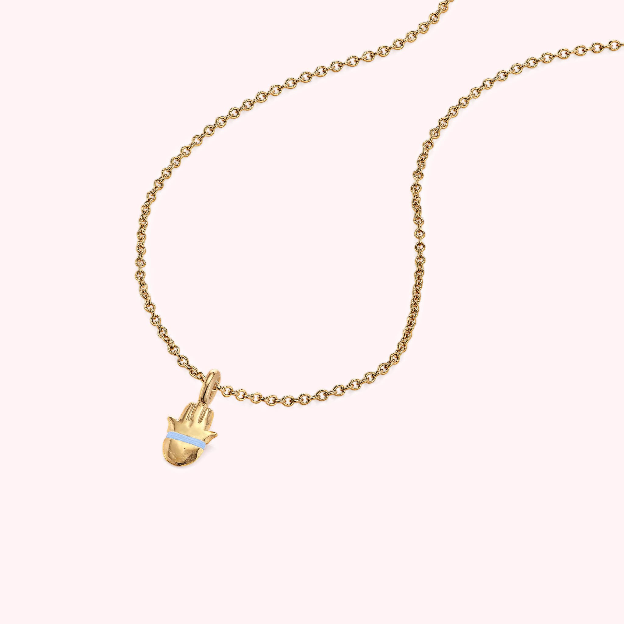 The Tiny Talisman Hamsa Necklace - Thousand Fibres