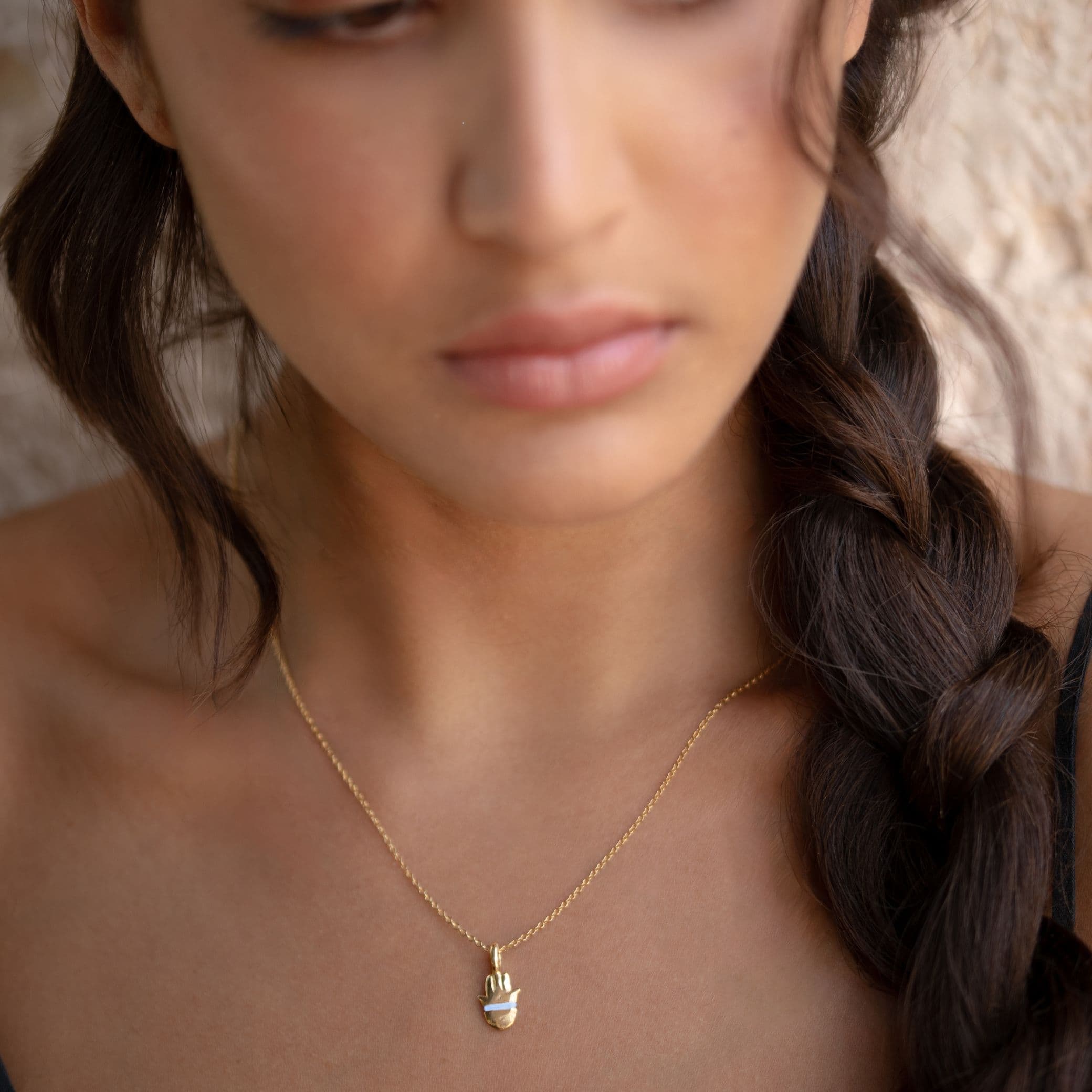 The Tiny Talisman Hamsa Necklace