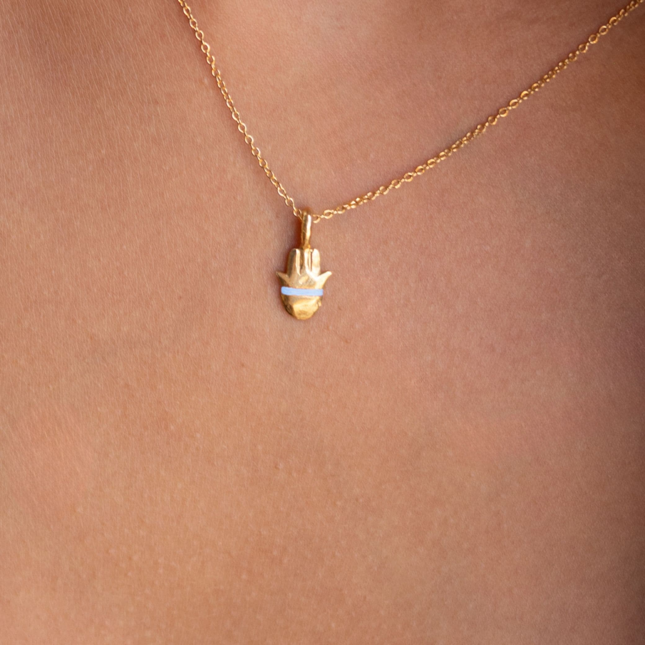 The Tiny Talisman Hamsa Necklace