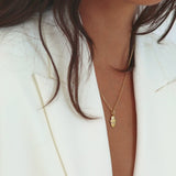 The Pearl Mini Hamsa Necklace