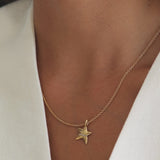 The Pearl Mini Lucky Star Necklace